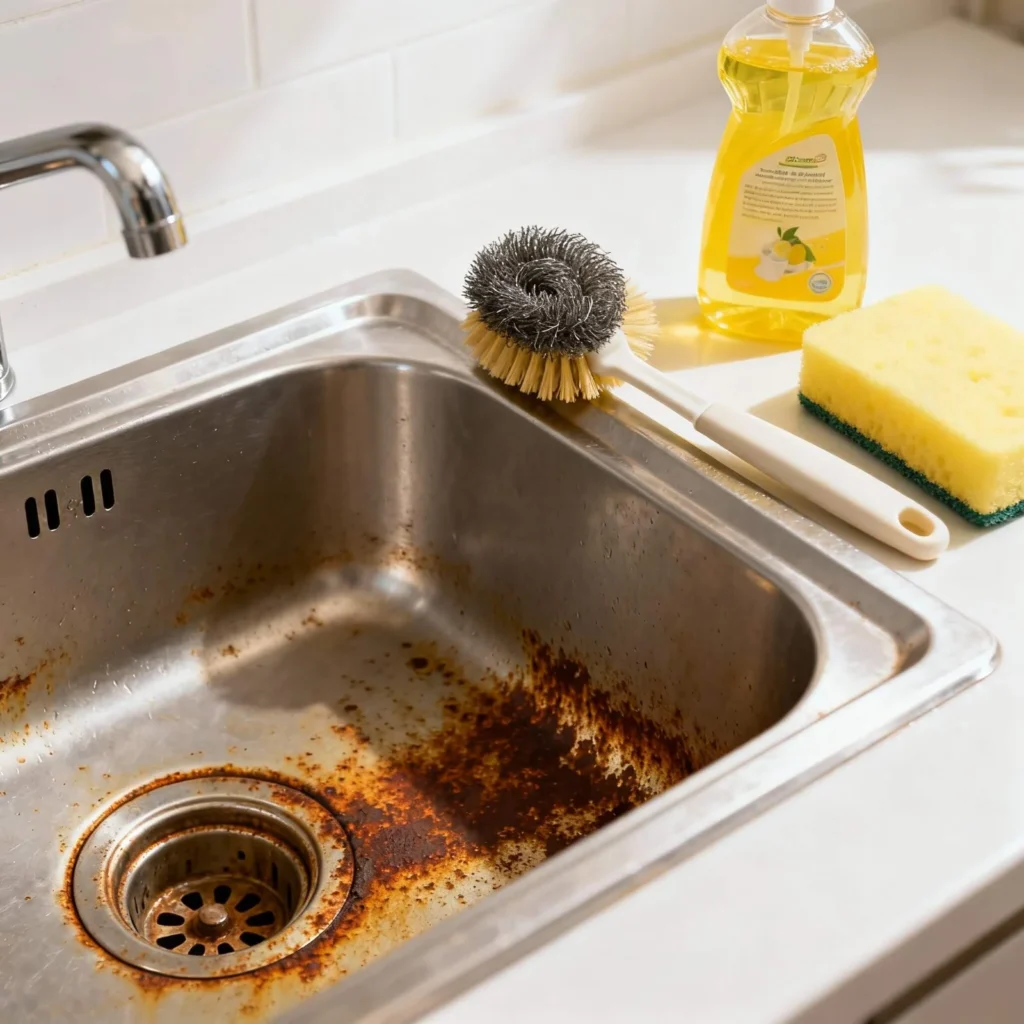 How to remove rust from your sink in QLD: Tenants Guide